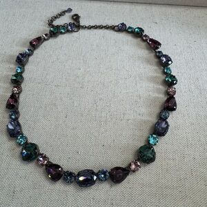 Sorrelli Vintage Multicolor Gemstone w/Black Trim Necklace